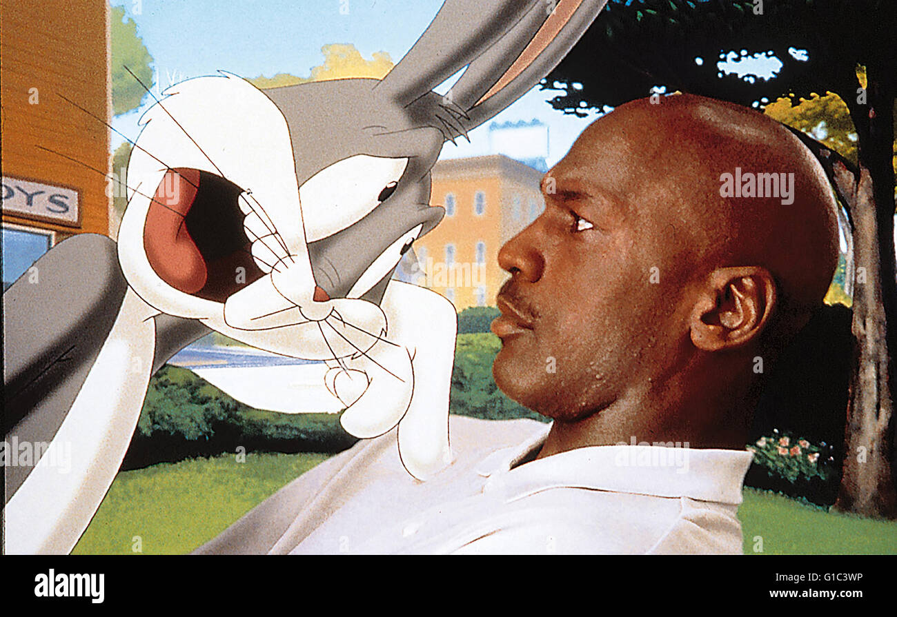 Space Jam / Bugs Bunny / Michael Jordan Stock Photo