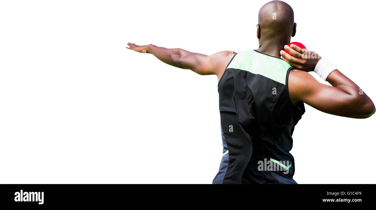 Rear view young fit Cut Out Stock Images Pictures Alamy