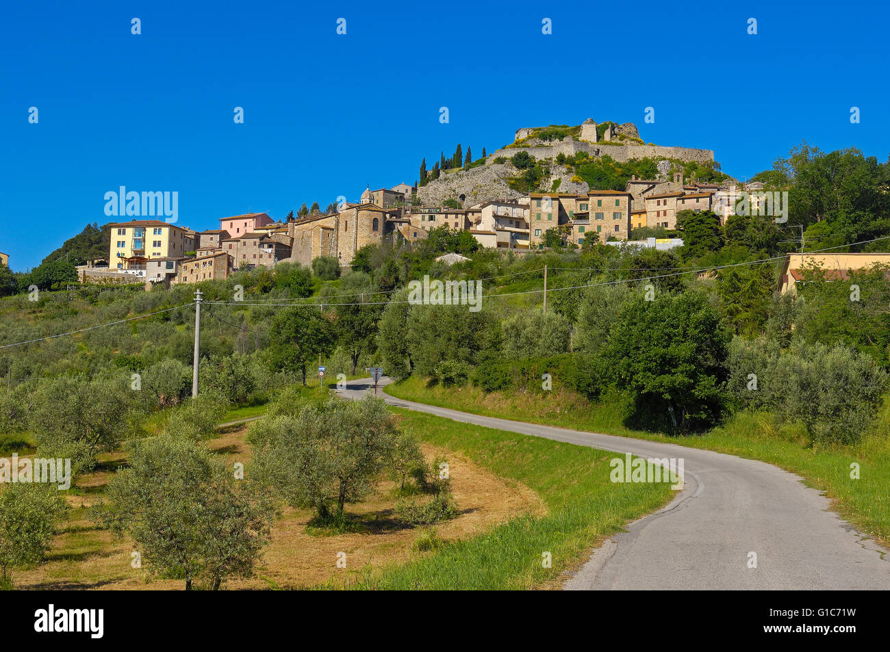 Castiglione d´Orcia, Val d'Orcia, Orcia Valley. UNESCO world heritage ...