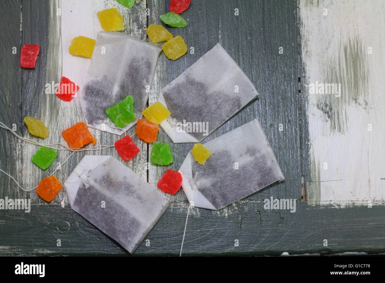 sweet tea bags Stock Photo Alamy