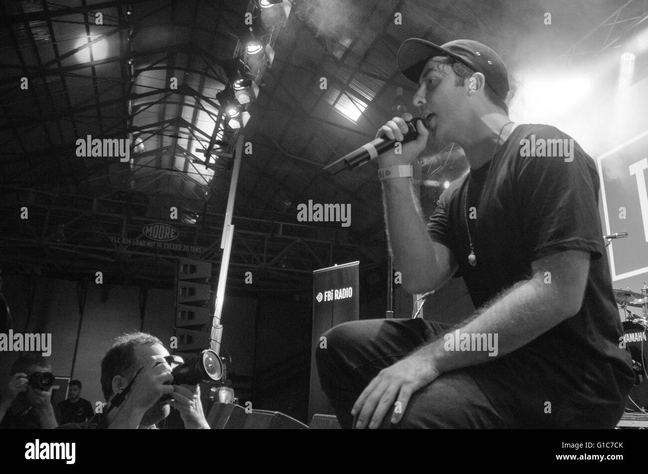 Sydney, Australia - 10th January 2016: Tuka performing at the 2016 FBI SMACS Music Festival which took place at the Carriageworks in Redfern. Stock Photo