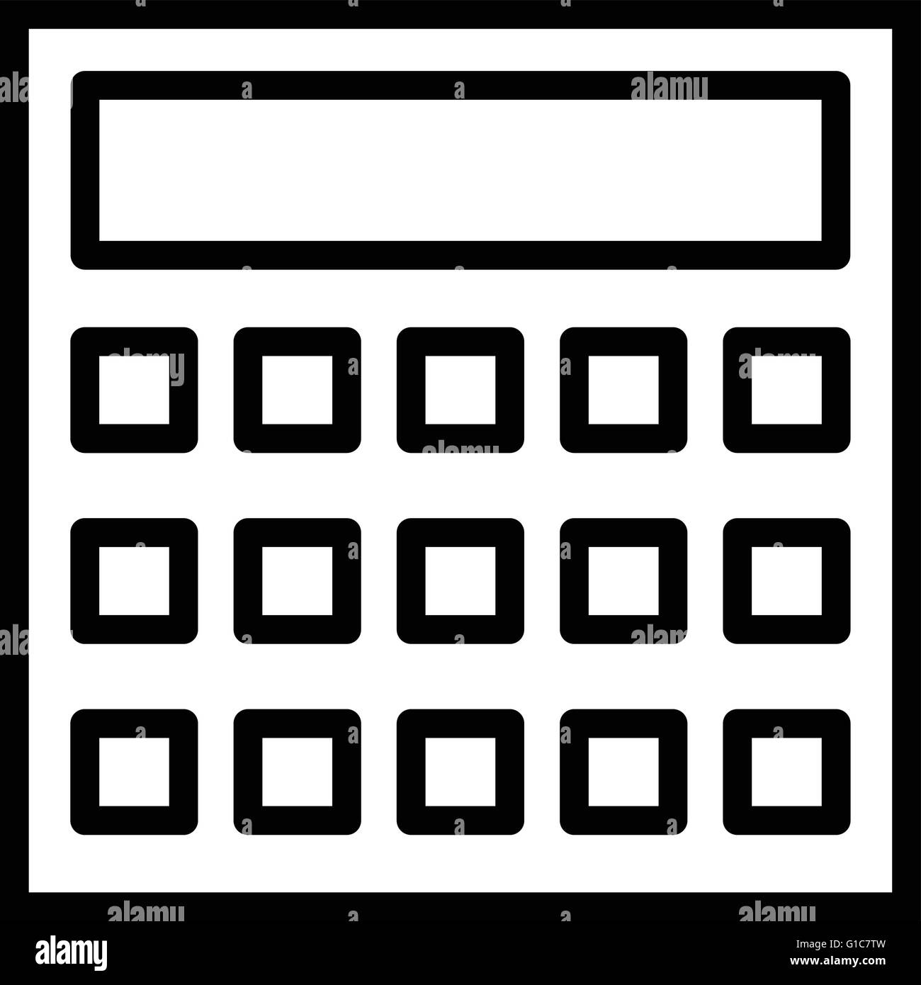 CALCULATE Web Button (online calculator mathematics tools icon) Stock  Vector