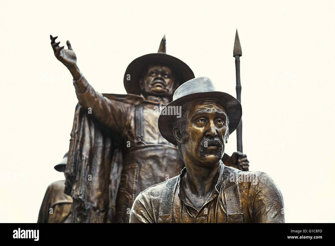 "The Rock" monument / statue featuring 7 lifesize figures from