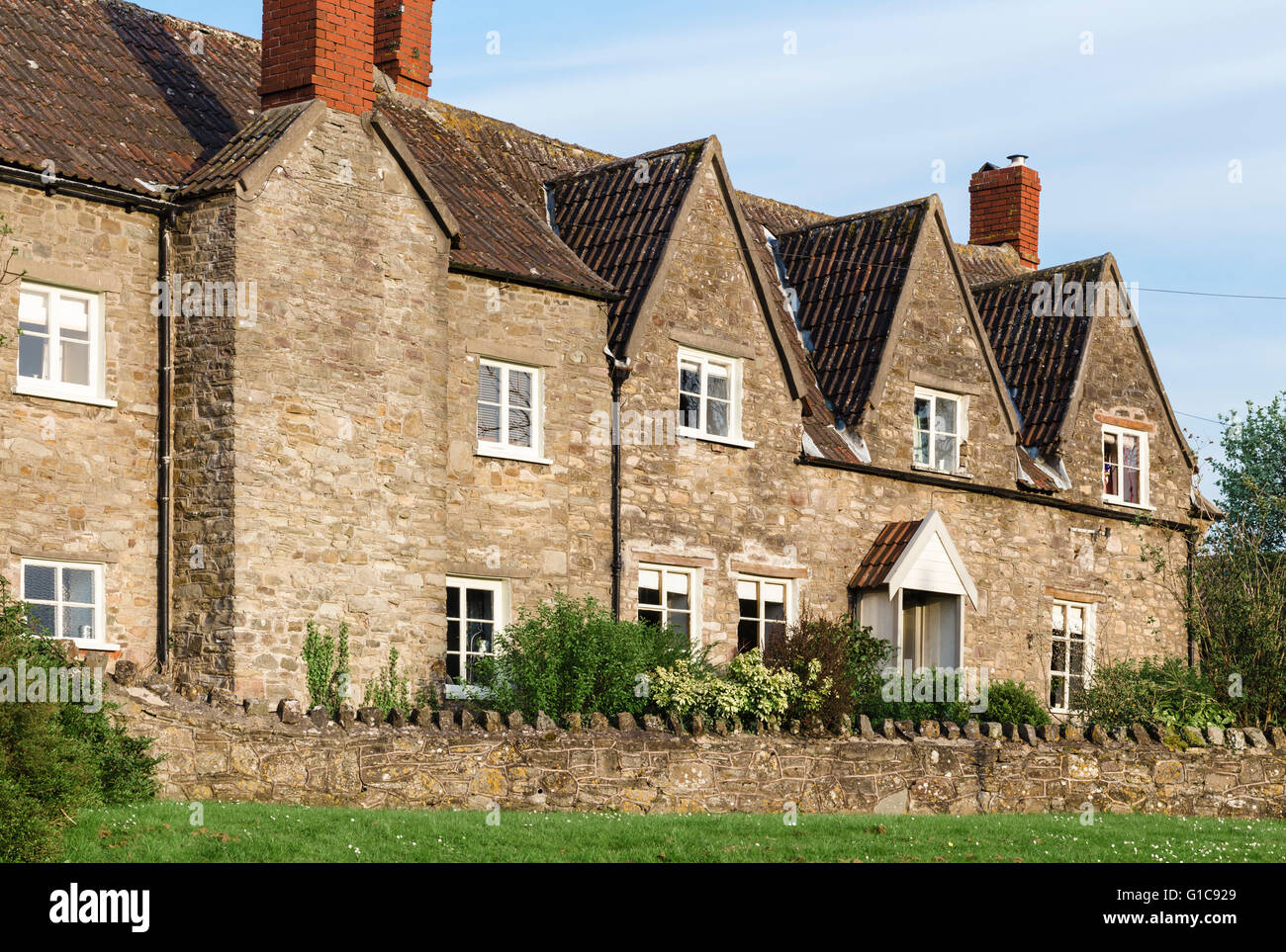A beautiful gabled stone house of c. 1700 in the market town of