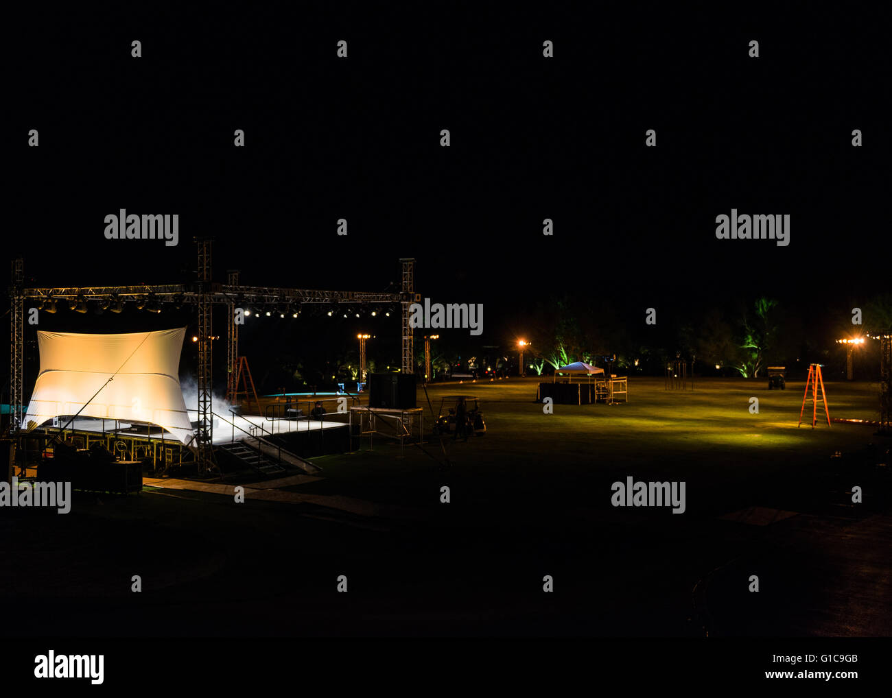 Event Stage / Lighting Location Stock Photo Alamy