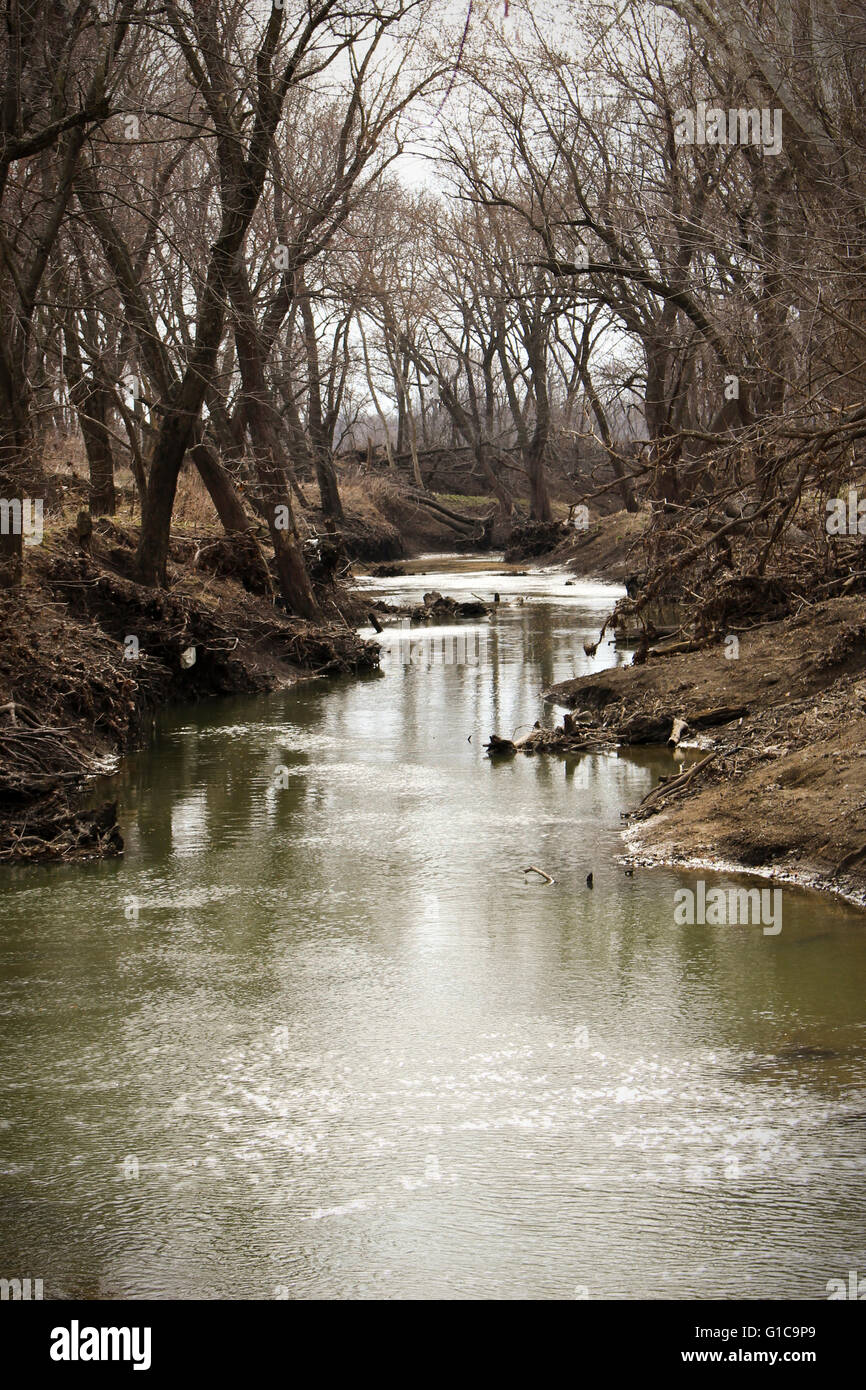 Cripple River in Ray County Missouri Stock Photo