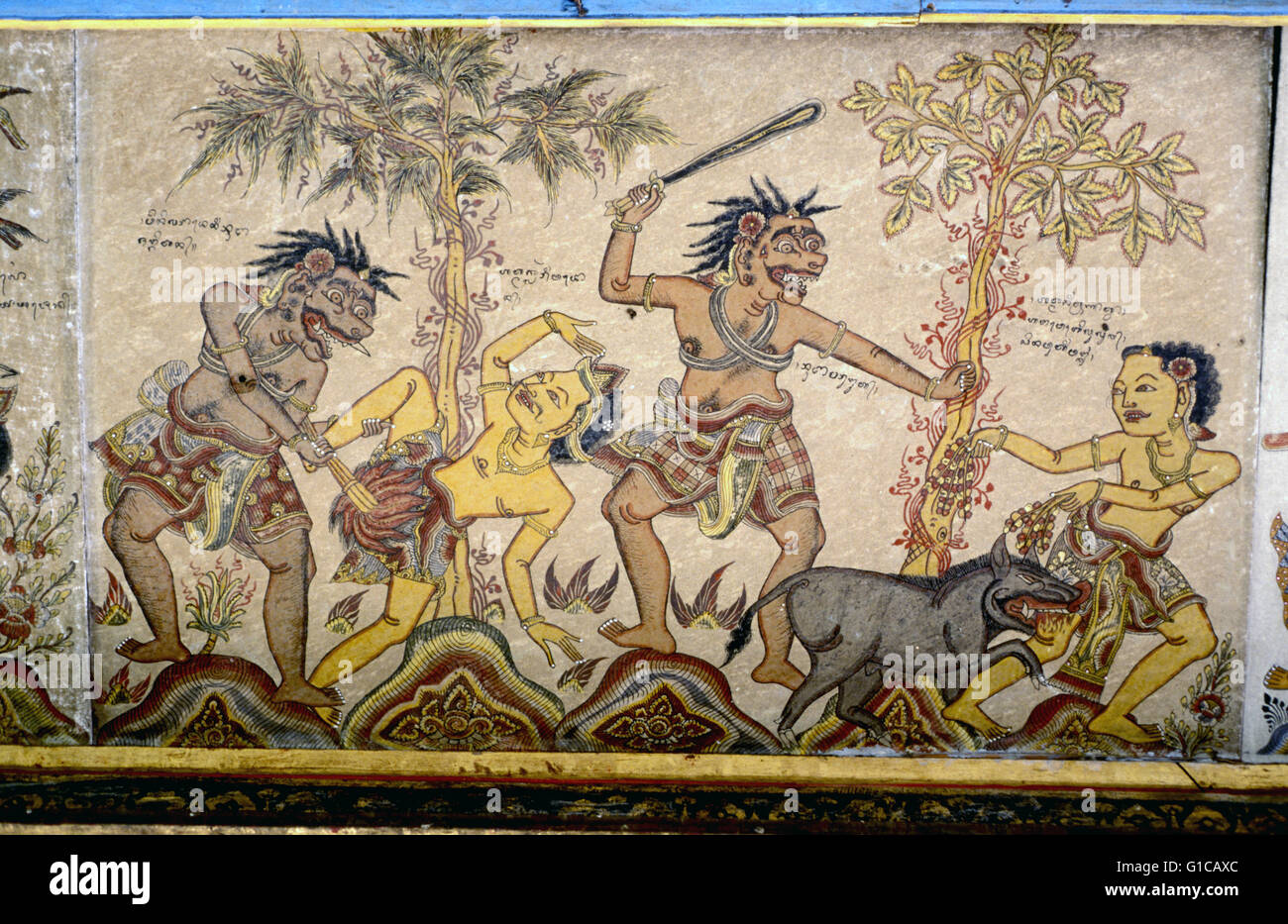 hall of justice mural, kertha gosa, klungkung, bali