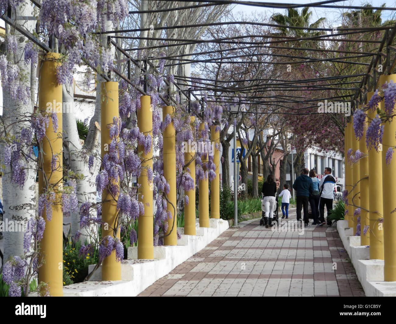 Paseo in Arriate, Andalucia Spain Stock Photo