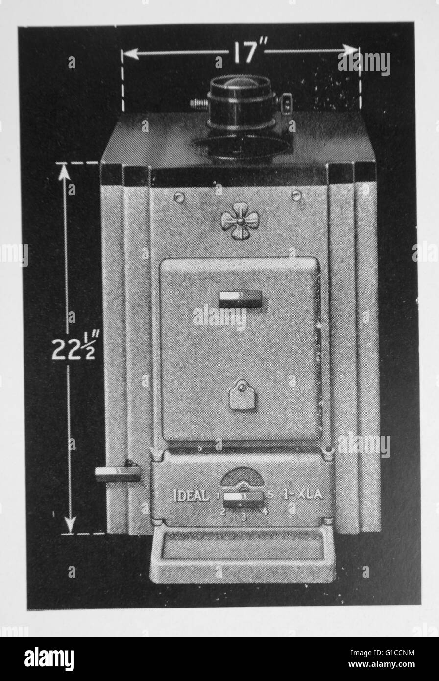 Photograph of the 'Ideal' boiler for constant hot water Stock Photo Alamy