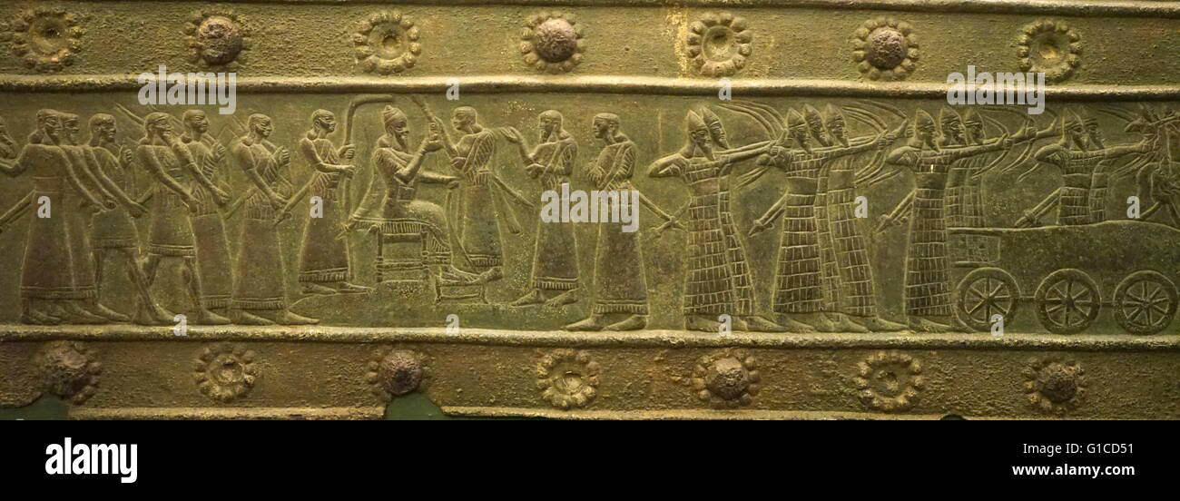 The Balawat Gates, three sets of gates from Balawat, an ancient ...