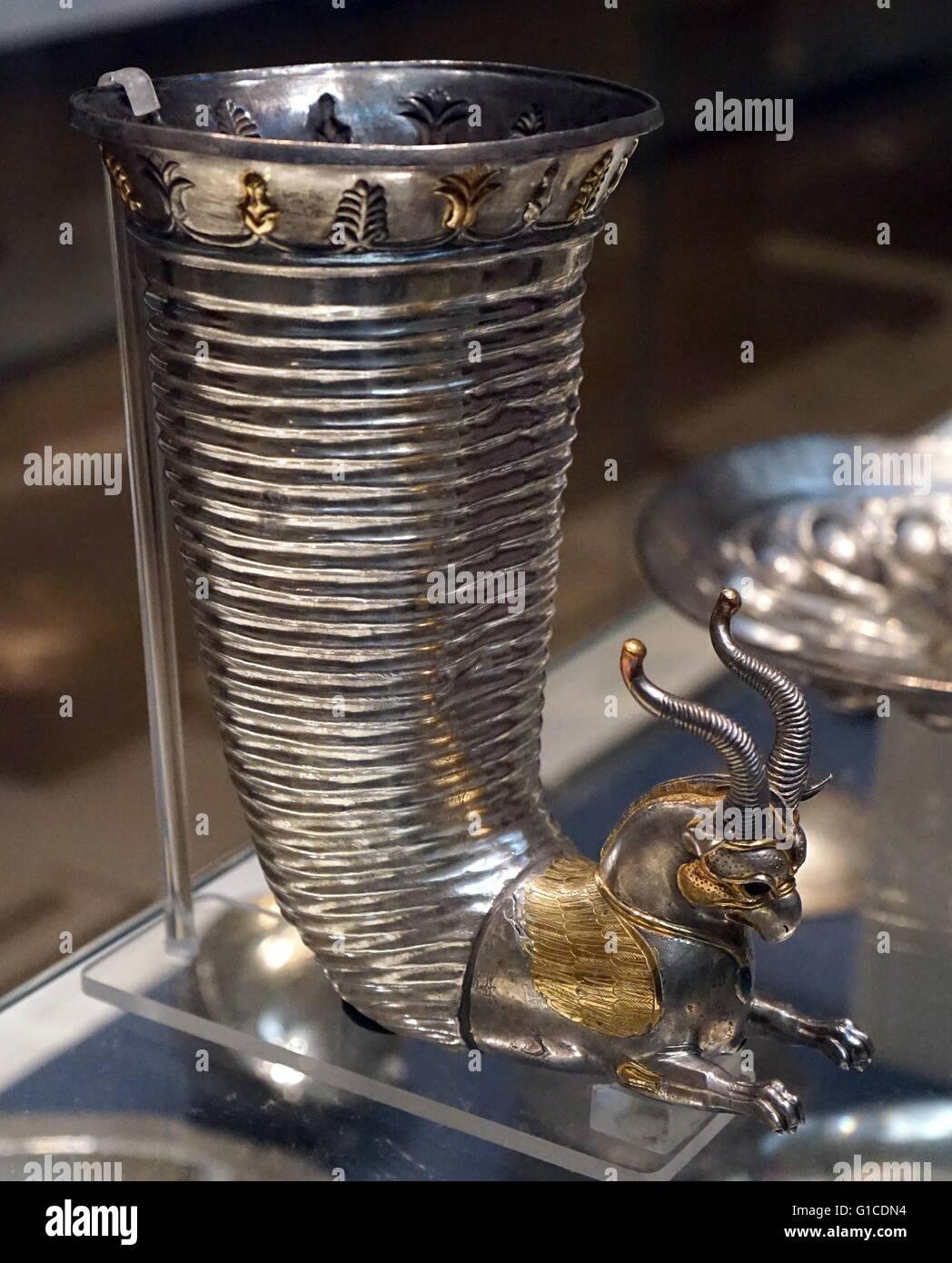 Silver wine pourer from Alt?ntepe, an Urartian fortress dating from the