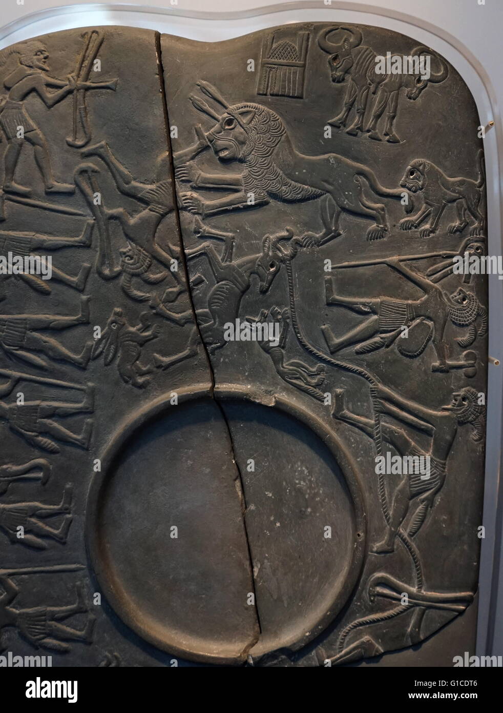 Detail from the Hunter's Palette an Ancient Egyptian cosmetic palette