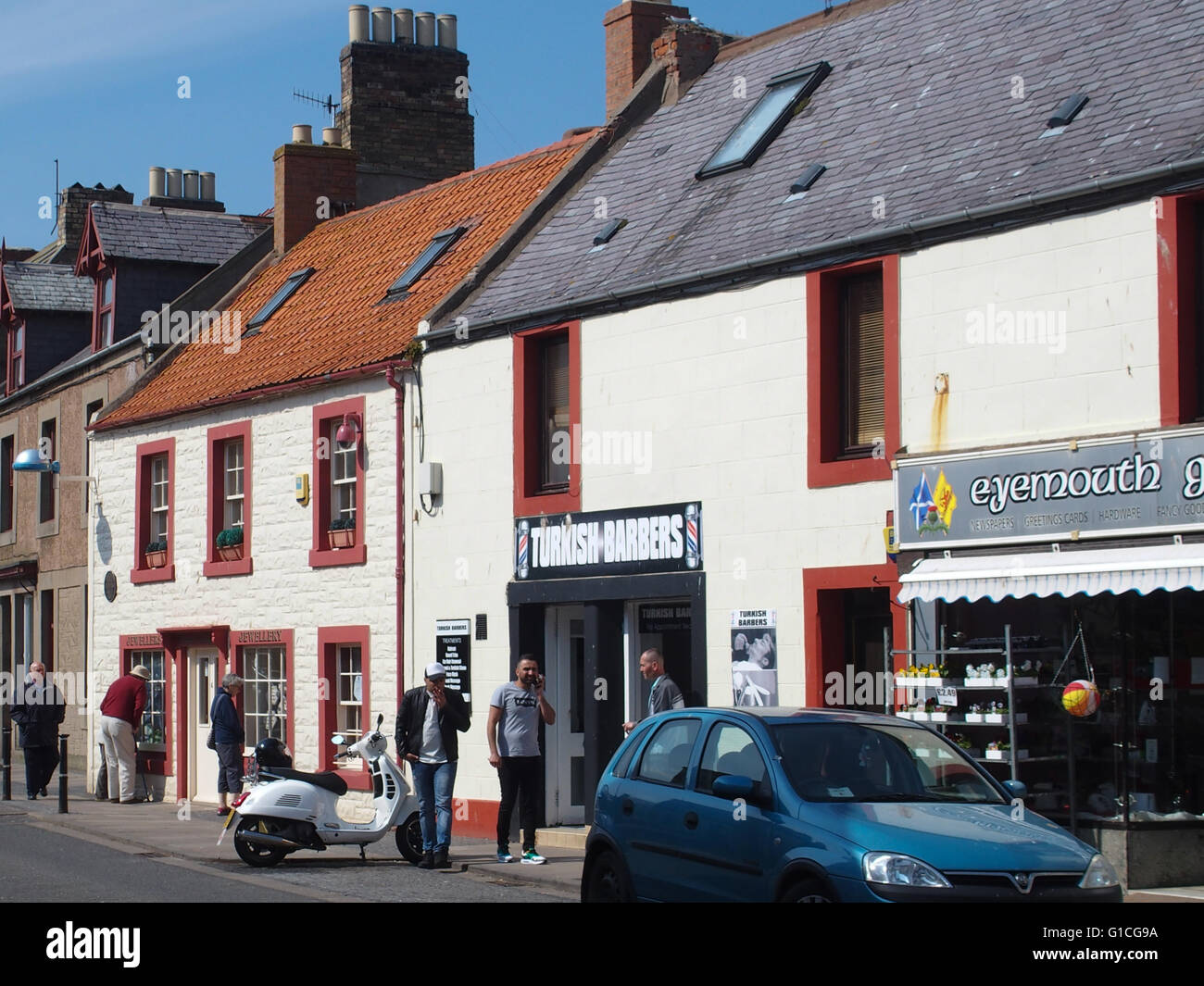 High Street, Eyemouth Stock Photo Alamy
