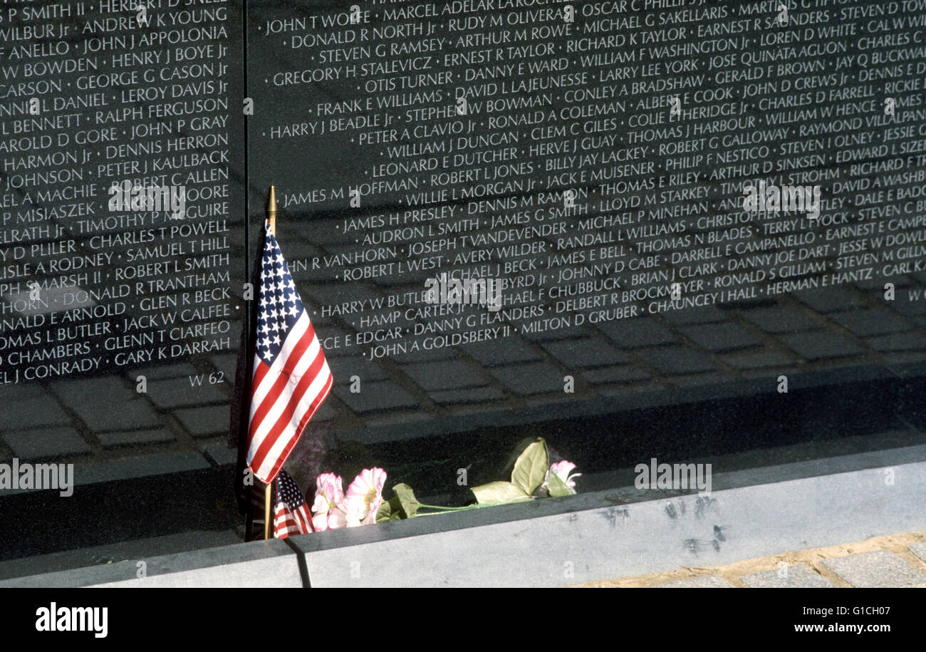 Memorial for Vietnam dead soldiers Stock Photo