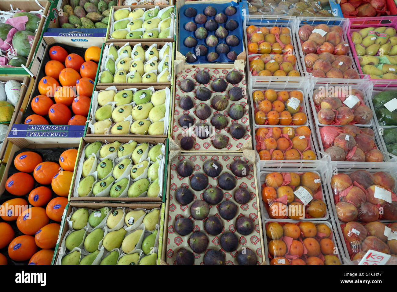 Mina Fruit and Vegetable Market[, Abu Dhabi. United Arab Emirates Stock