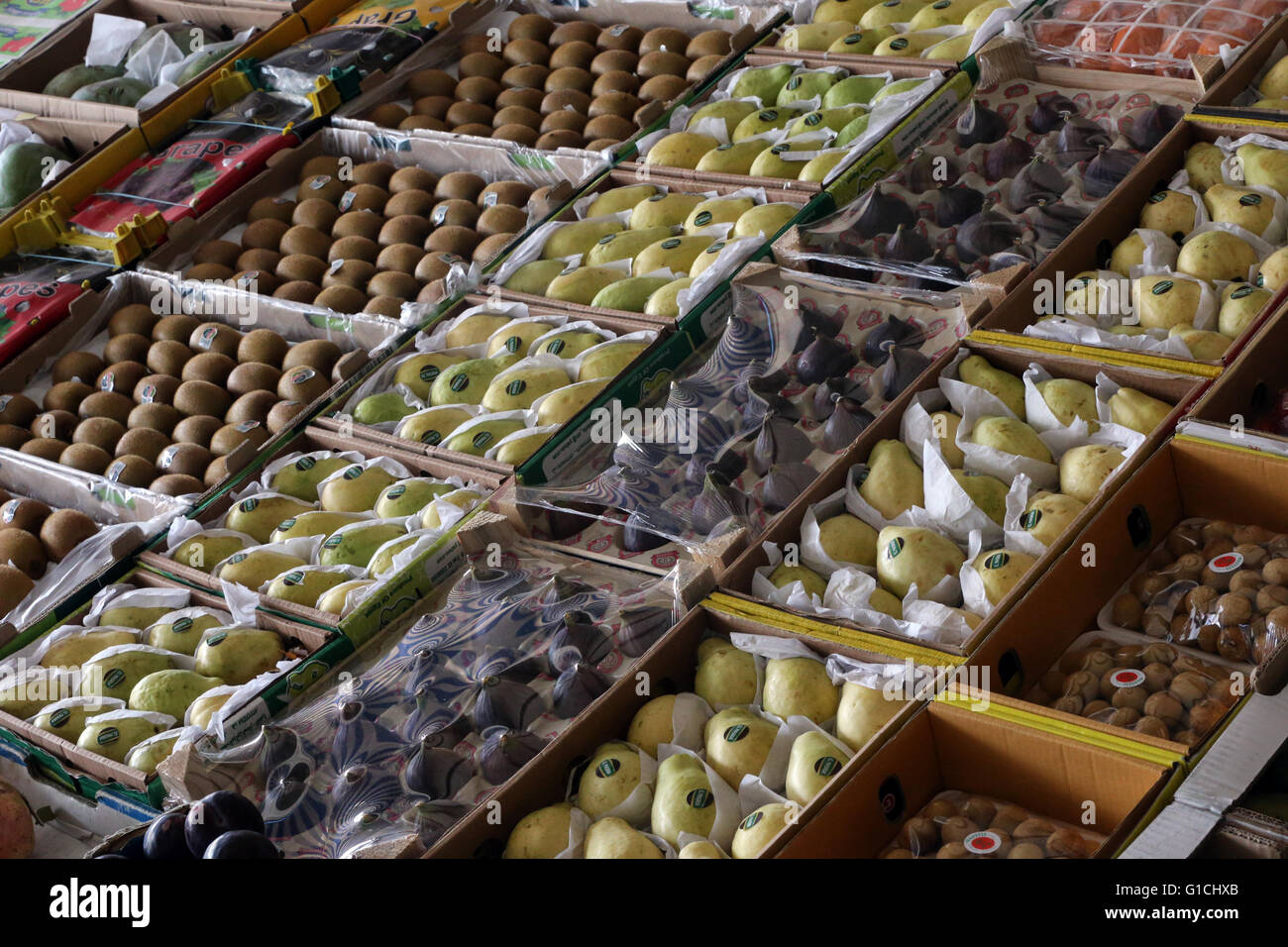 Mina Fruit and Vegetable Market[, Abu Dhabi. United Arab Emirates Stock