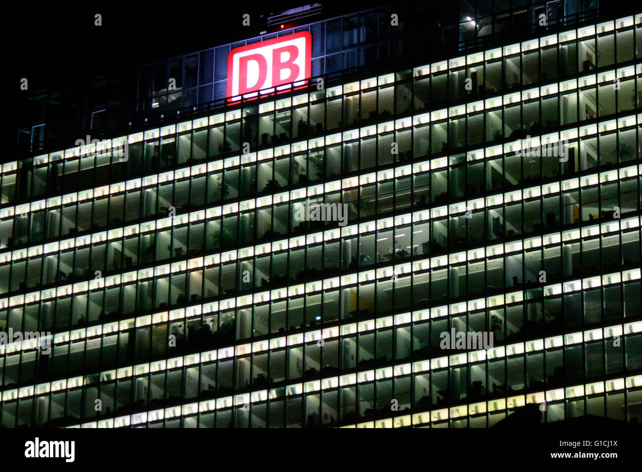 das Logo der Marken 'Db Deutsche Bahn', Berlin. Stock Photo