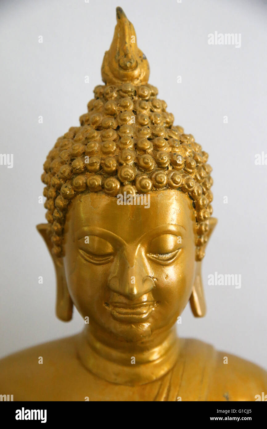 Golden Buddha statue. Switzerland Stock Photo - Alamy