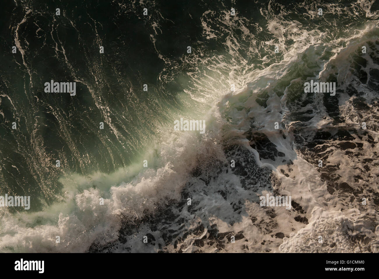 Breaking wave, Satsuma Peninsula, Kyushu Island, Japan Stock Photo