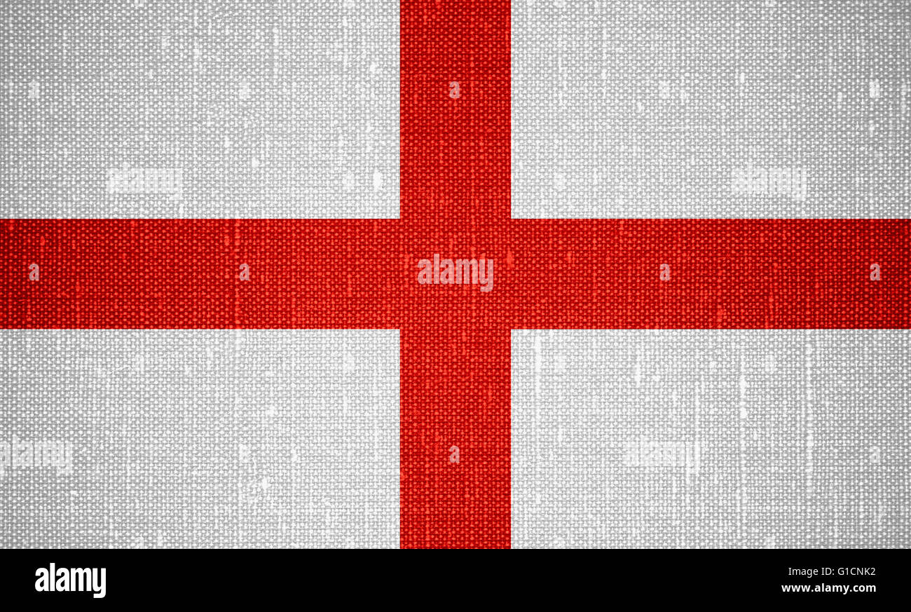 flag of England or English banner on cnavas background Stock Photo