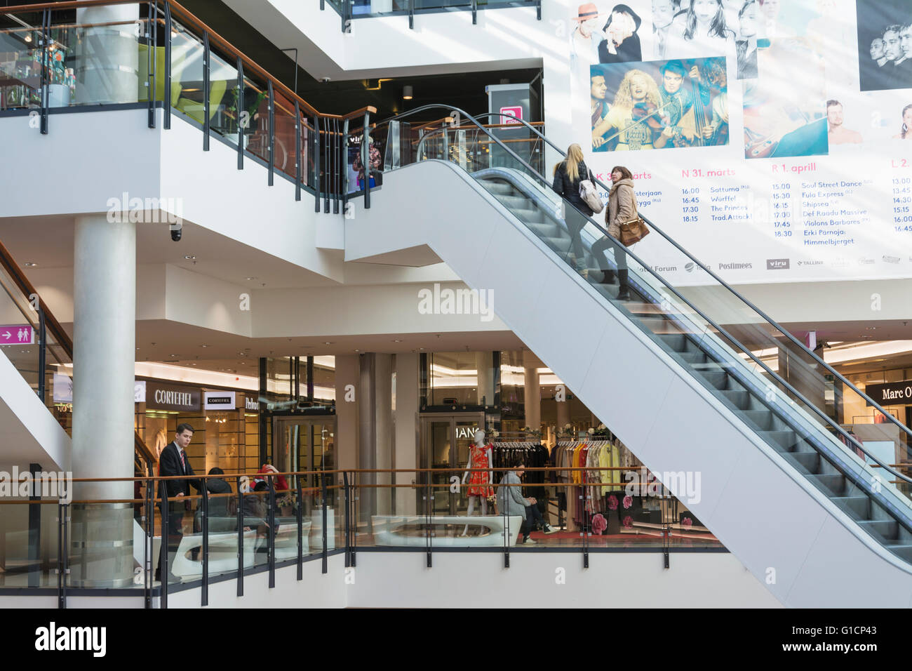 Viru keskus shopping mall in Tallinn Estonia Stock Photo