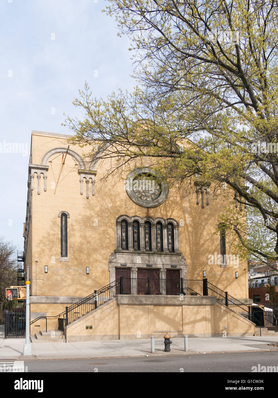 Brooklyn Conservative synagogue or Jewish Center, Brooklyn, New York, USA Stock Photo
