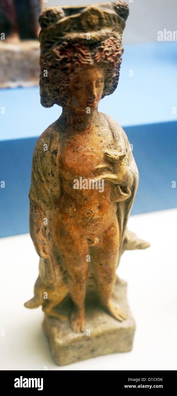 Statue from the ancient Athens. Dated 5th Century BC Stock Photo