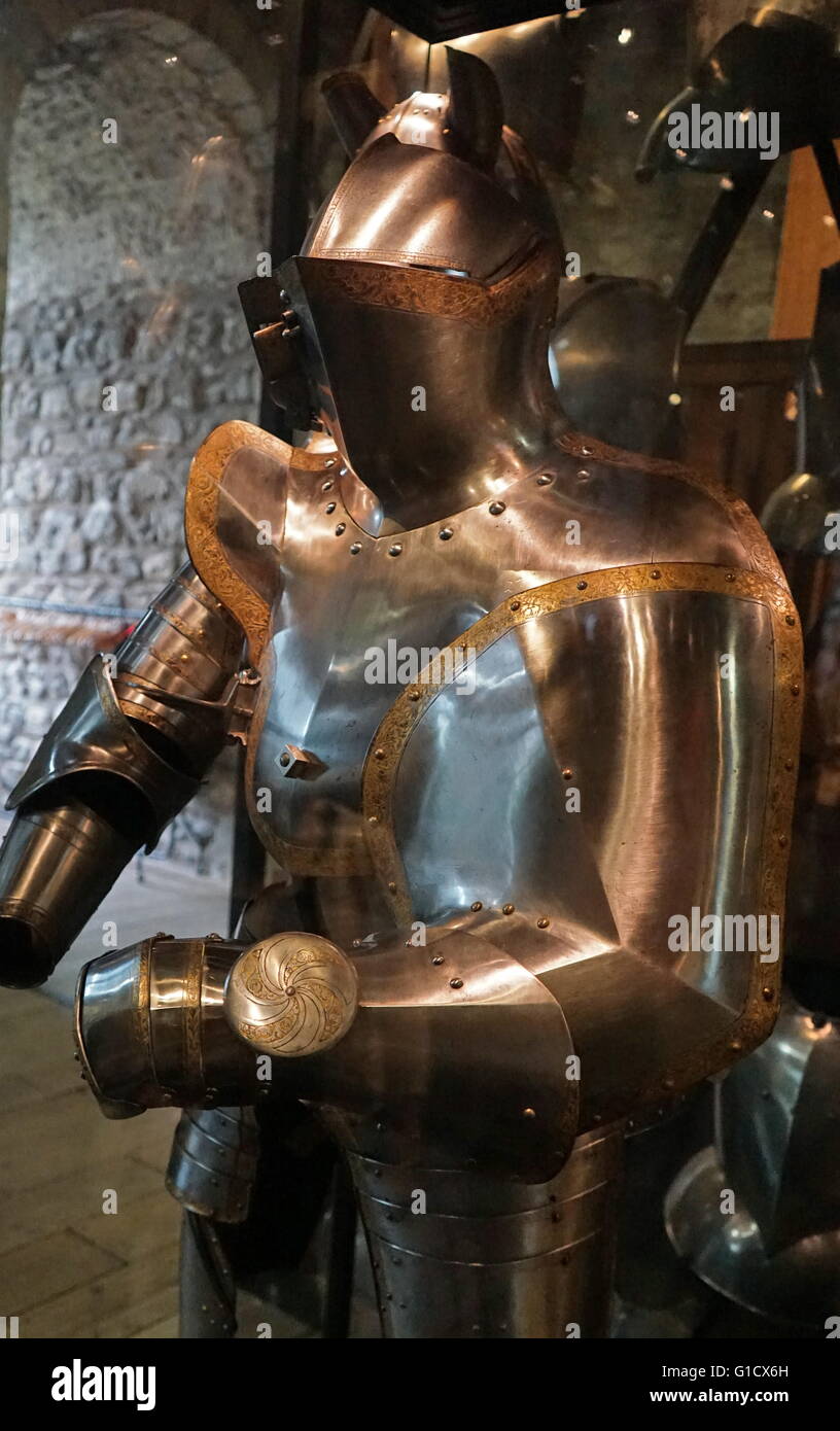 Armour for Field and Tournament of King Henry VIII (1491-1547) King of England. Dated 16th Century Stock Photo