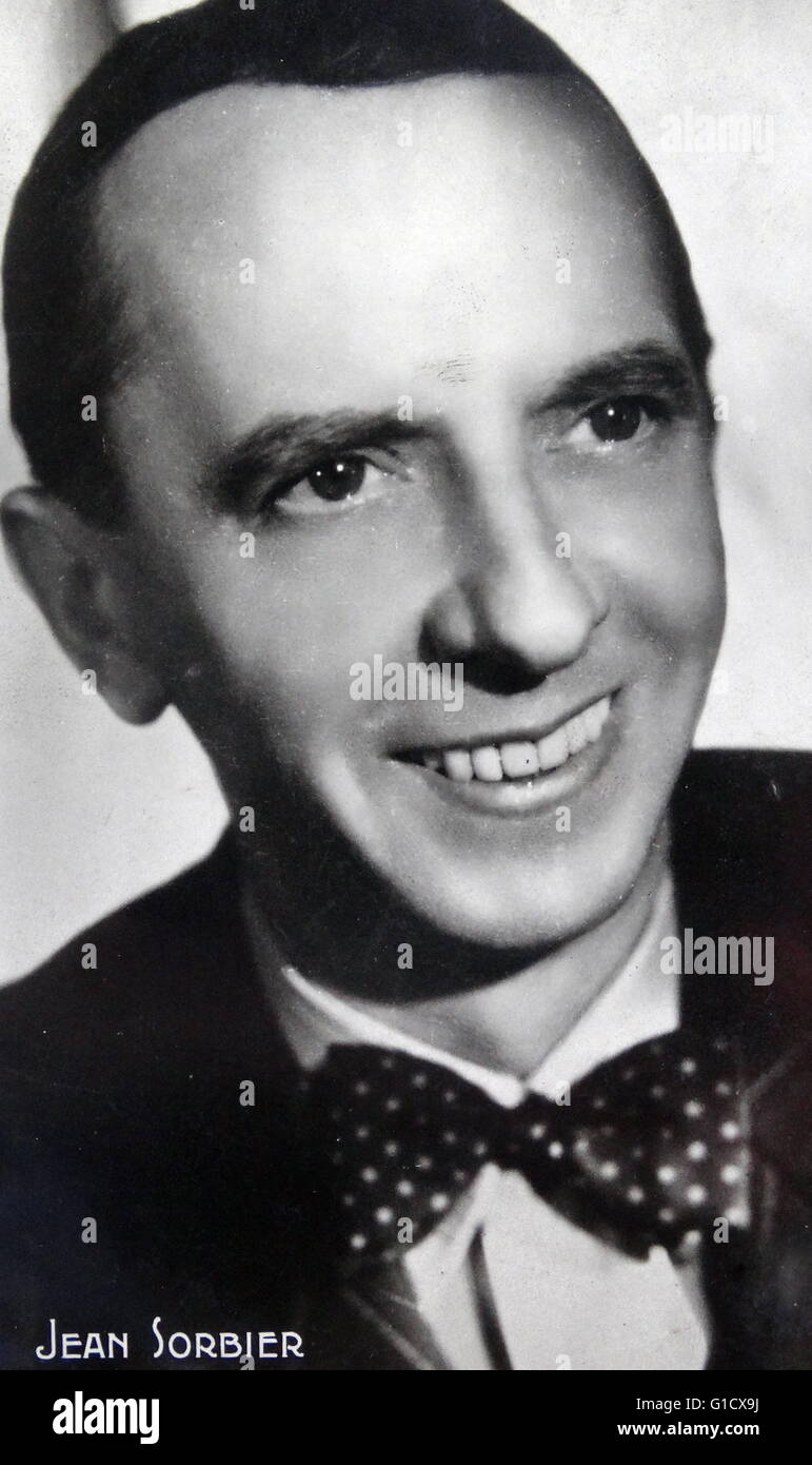 Jean Sorbier, a French actor. Dated 20th Century Stock Photo