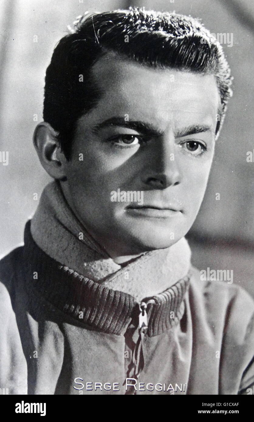 Serge Reggiani (1922-2004) a French singer and actor. Dated 20th Century Stock Photo