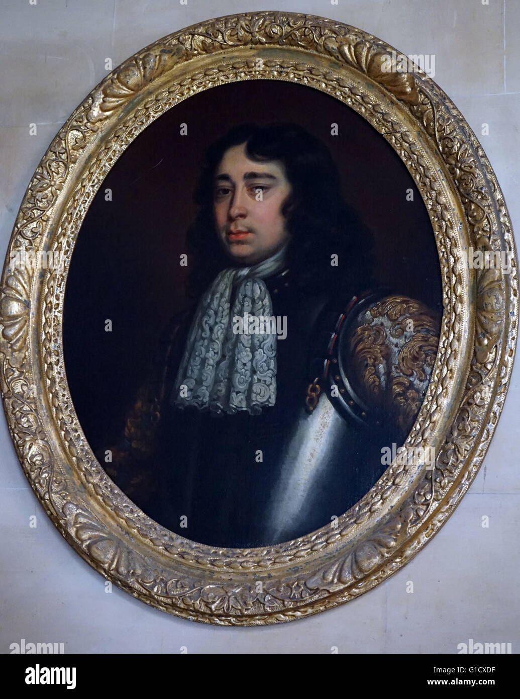 Portrait of Sir William Underhill of Idlicote (1624-1710) by the English School. Dated 17th Century Stock Photo