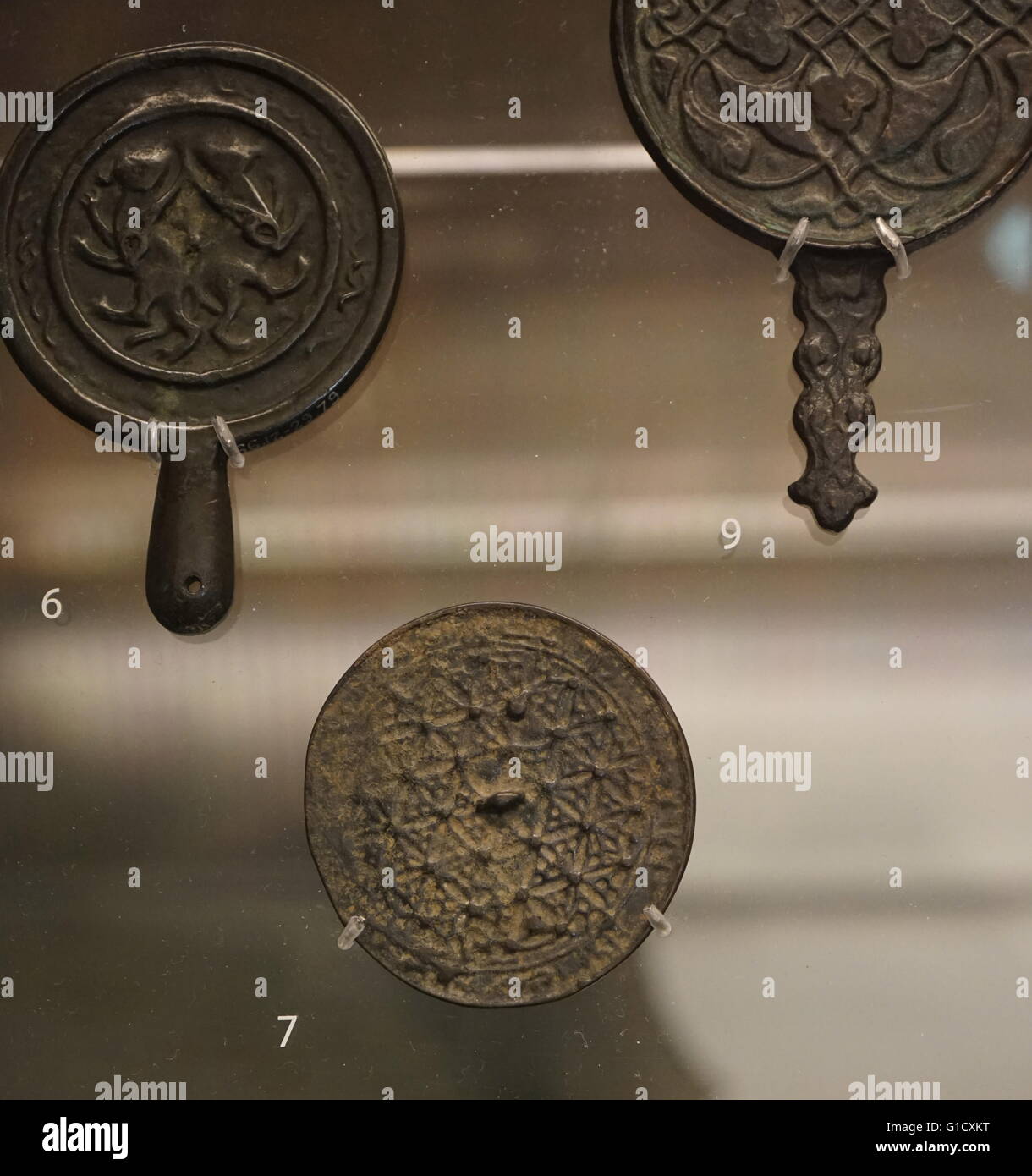 Medieval mirrors from the Eastern Islamic world, made from cast copper