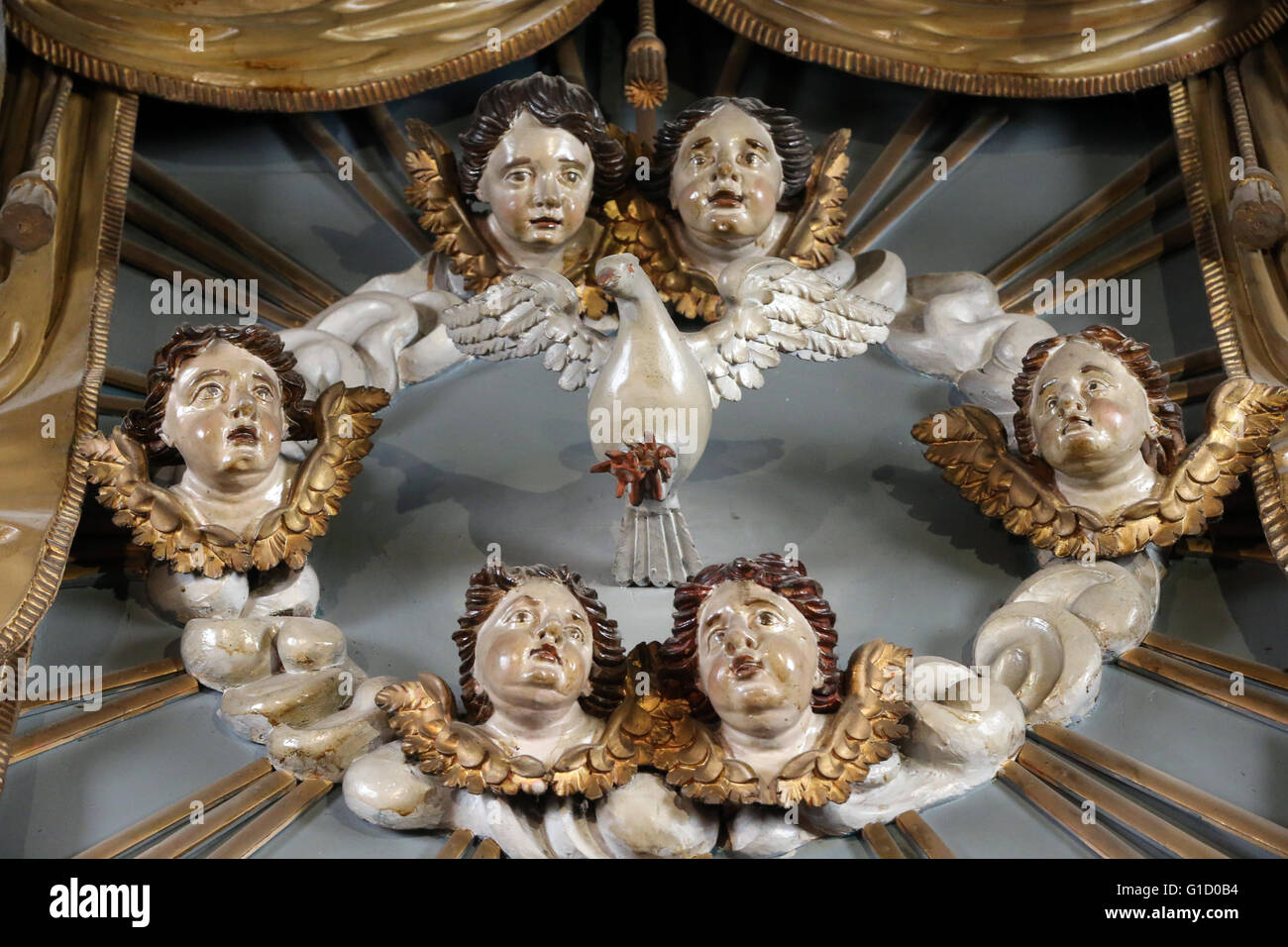 Holy spirit and angels.  Servoz. France. Stock Photo