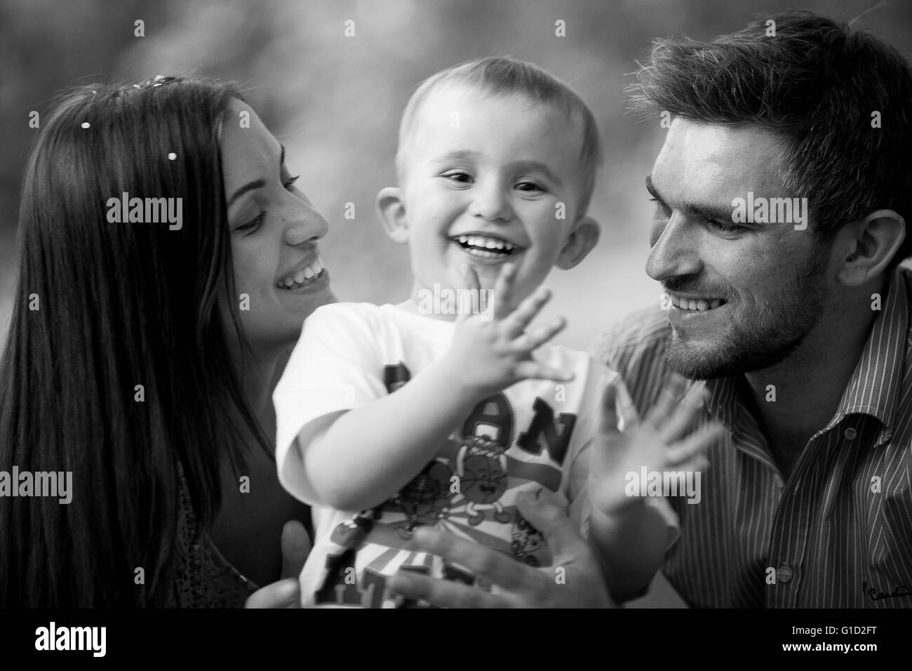 Happy family portrait Stock Photo