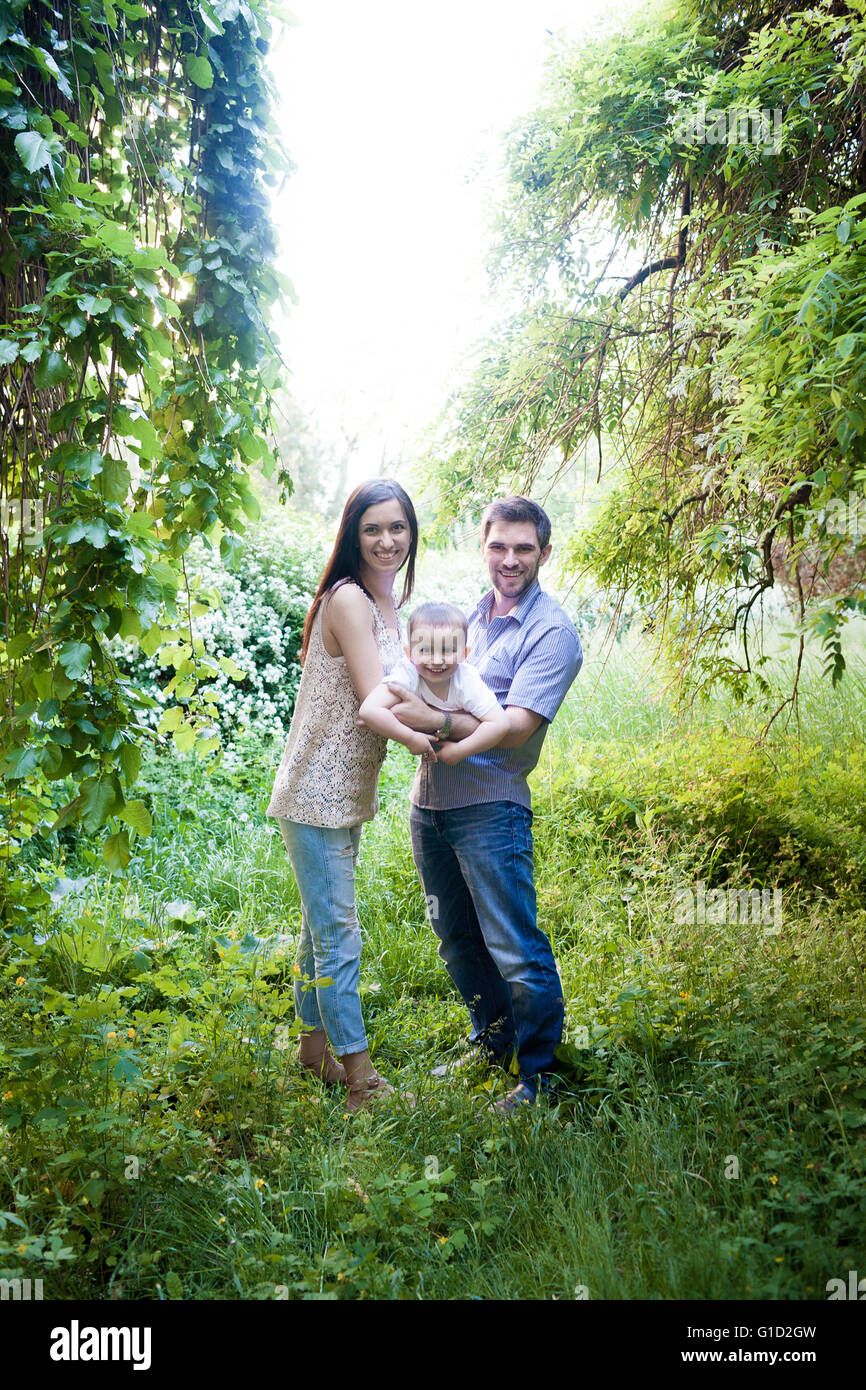 Happy family portrait Stock Photo