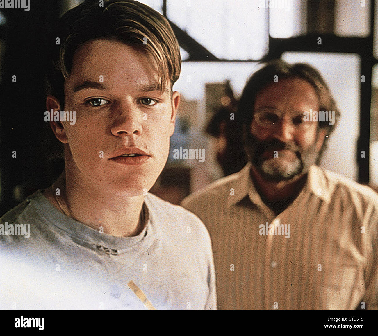 Good Will Hunting Matt Damon Robin Williams Stock Photo Alamy