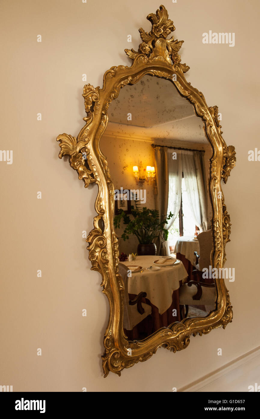 Old Mirror Stock Photo Alamy