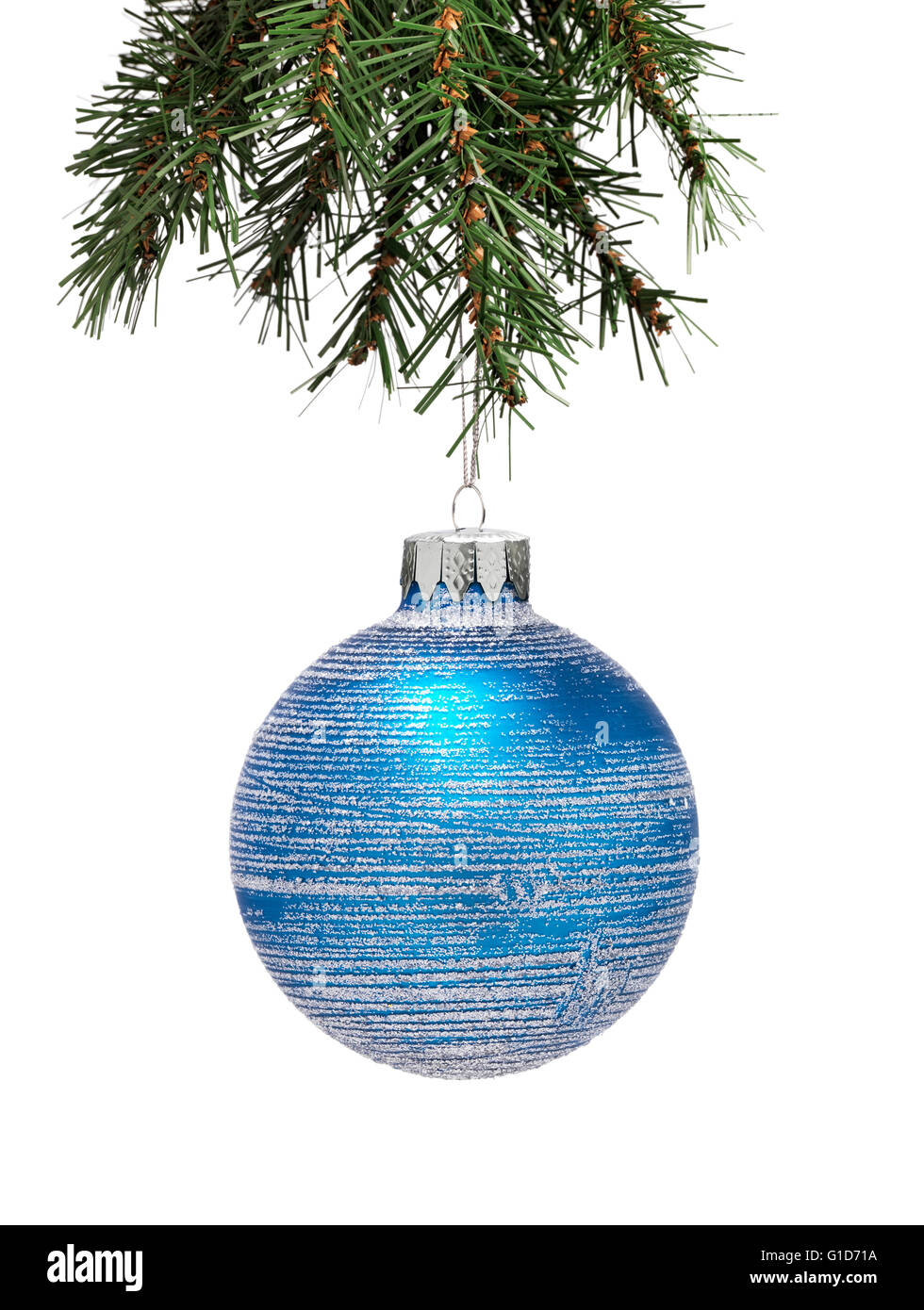 Silver christmas bauble hi-res stock photography and images - Alamy