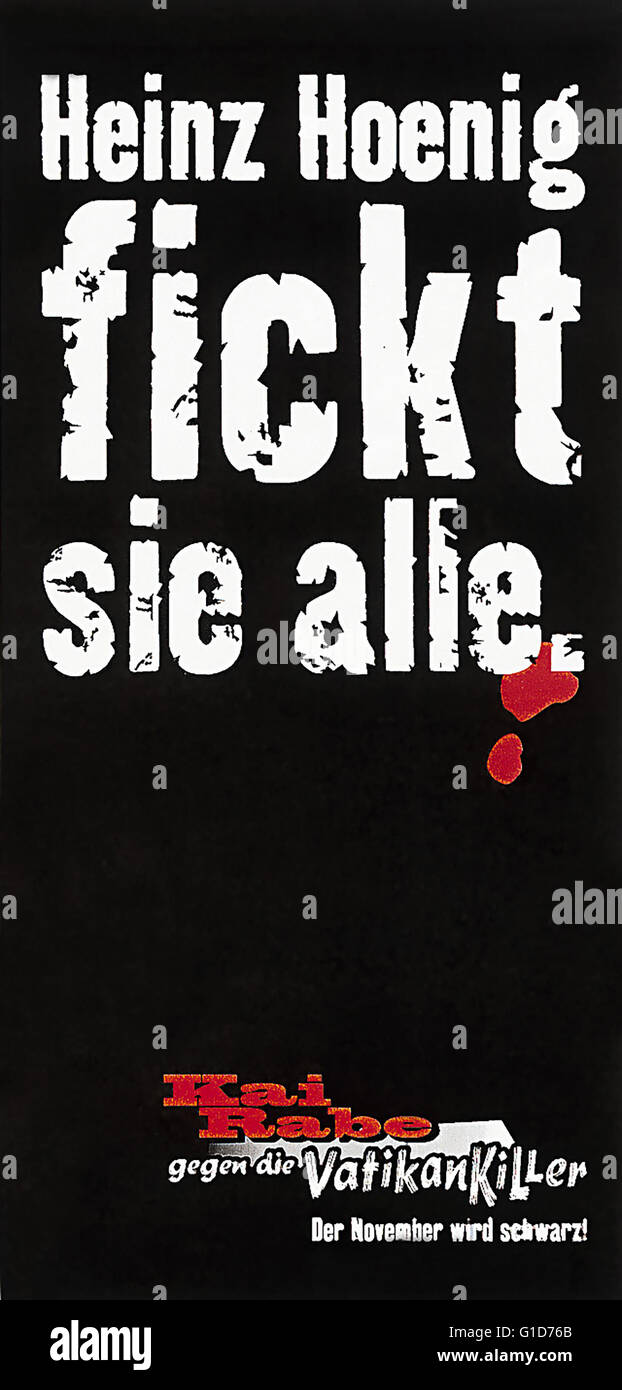 Kai Rabe gegen die Vatikankiller / Plakat, Stock Photo