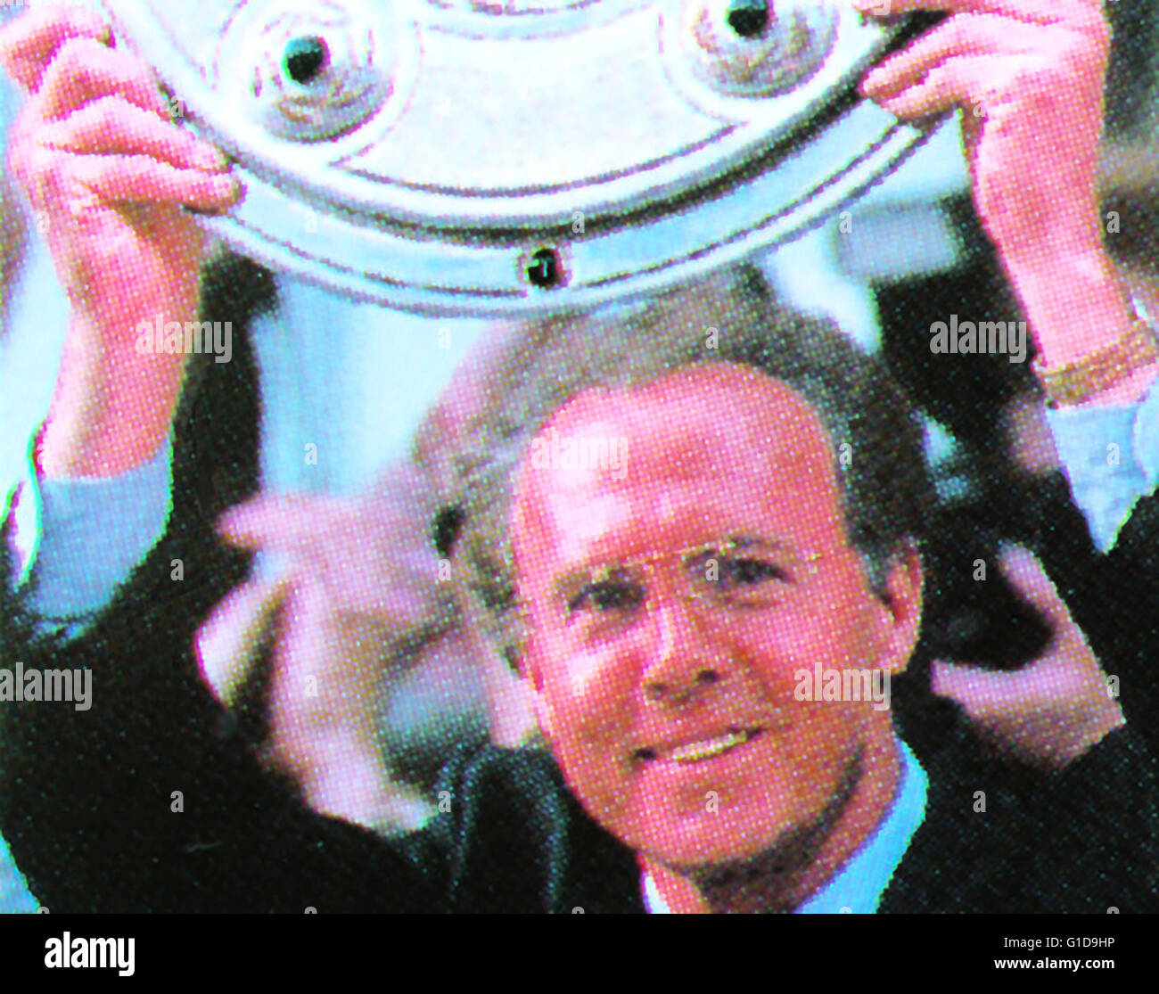 Beckenbauer, Franz / Fußball / Meisterschale,Ein Leben für den Fußball: 'Kaiser' Franz Beckenbauer. Stock Photo