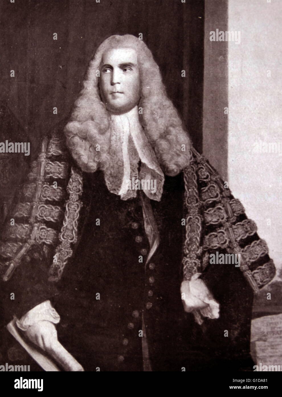 Sir John Cust 1718-1770 English politician, Speaker of the house of commons 1761-1770. Stock Photo