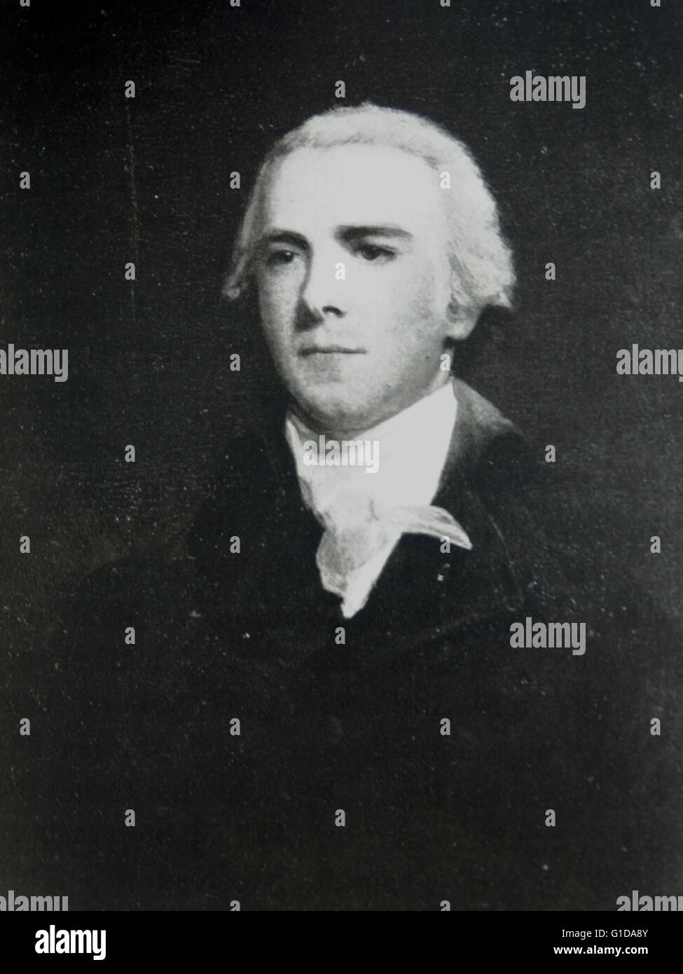 William Wyndham Grenville 1759-1834 Speaker of the house of commons in 1789. Stock Photo