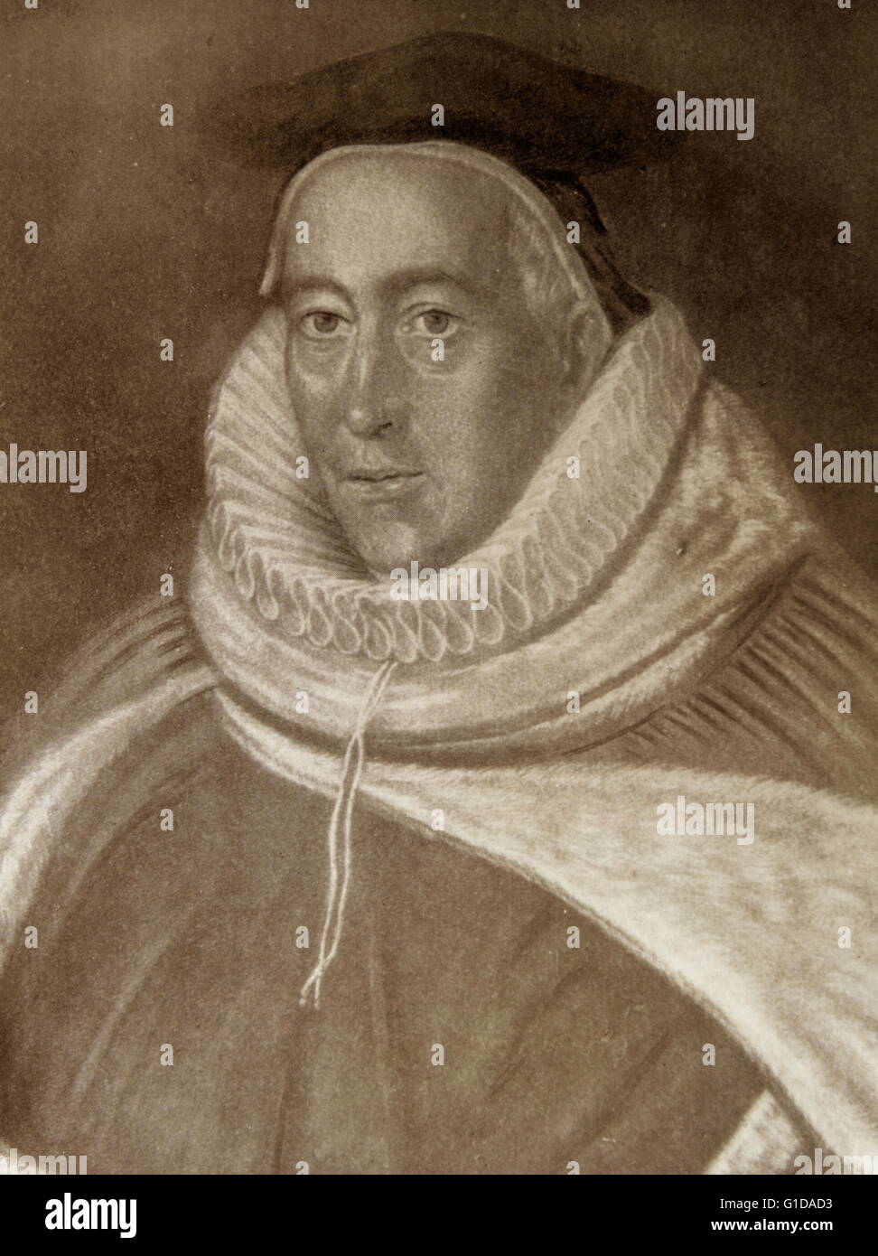 Sir Christopher Yelverton 1536-1612 English Judge and Speaker of the house of commons 1597. Stock Photo