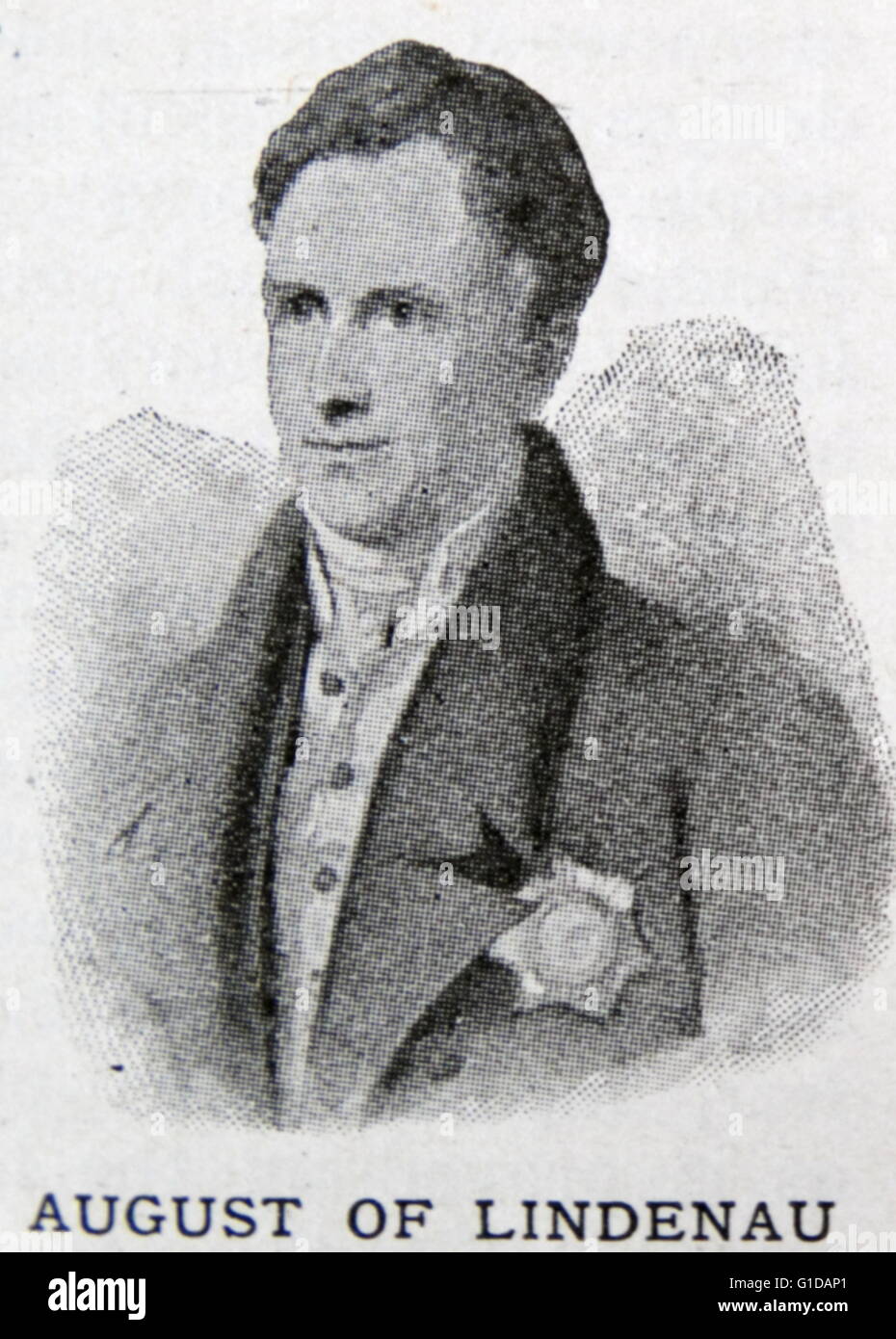 Baron Bernhard August von Lindenau (1780 – 1854) was a German lawyer, astronomer, politician, and art collector Stock Photo
