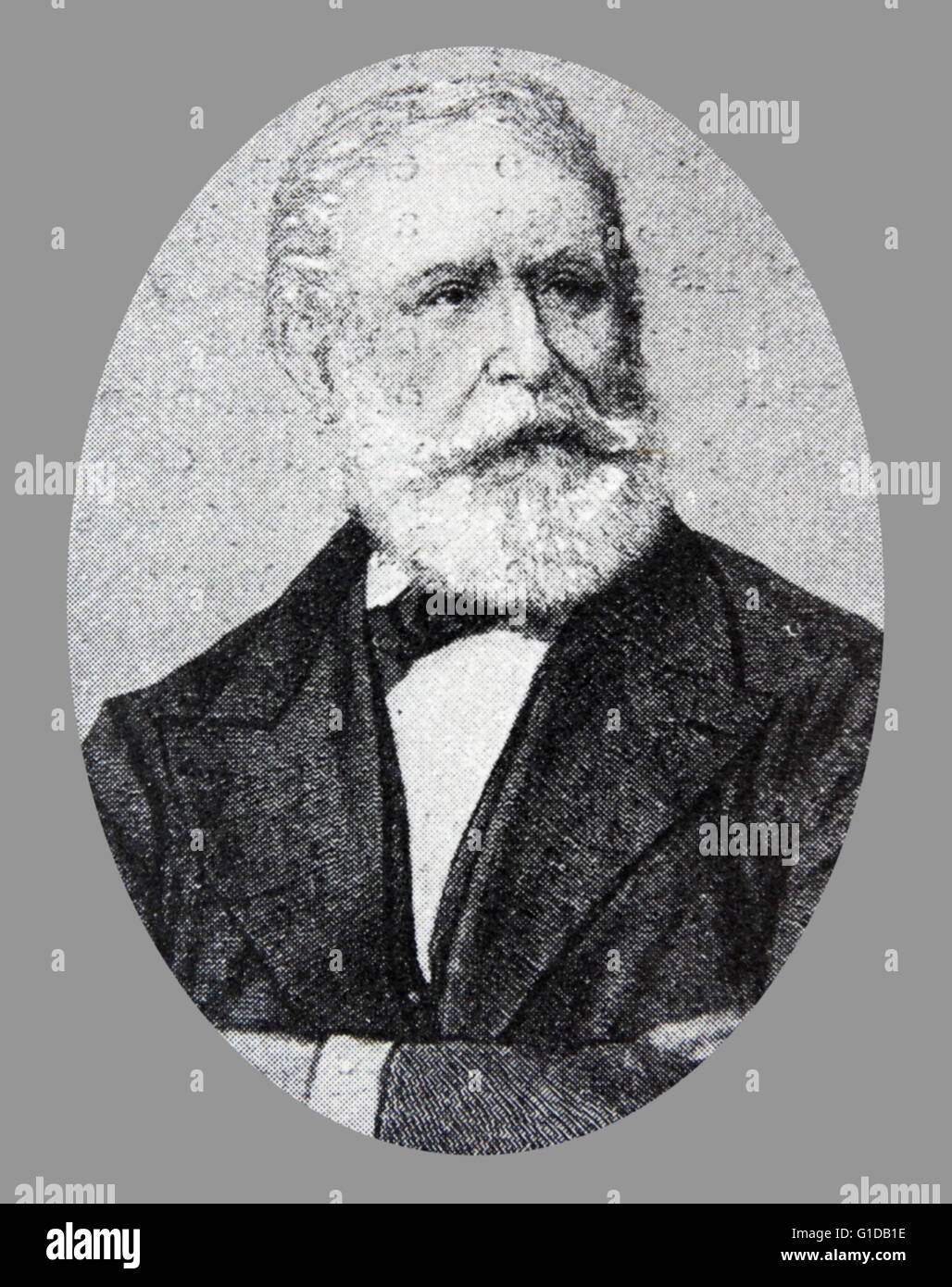 Kossuth in later life. A Hungarian lawyer, politician and Governor-President of the Kingdom of Hungary during the revolution of 1848 - 1849. Stock Photo