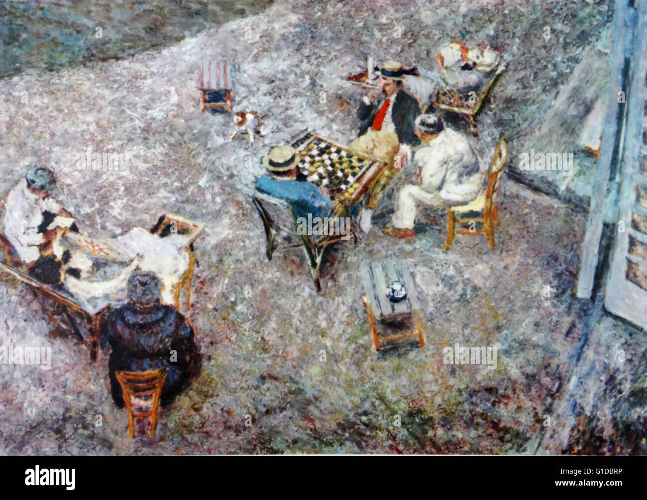 Draughts 1906 by Jean-Édouard Vuillard (1868 – 1940). French painter and printmaker associated with the Nabis Stock Photo