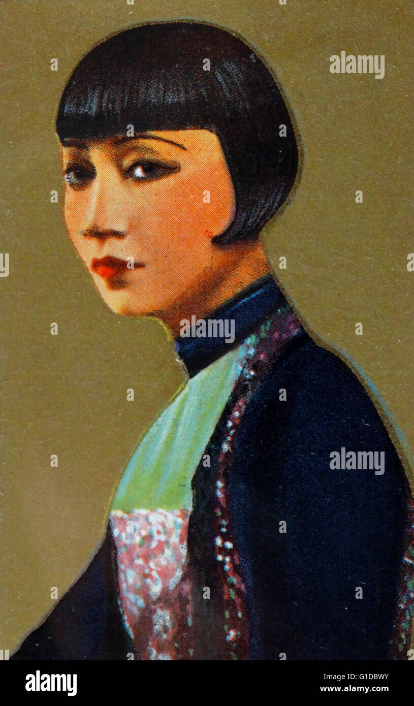 Anna May Wong (1905 – 1961) first Chinese American movie star, and also the first Asian American actress to gain international recognition Stock Photo