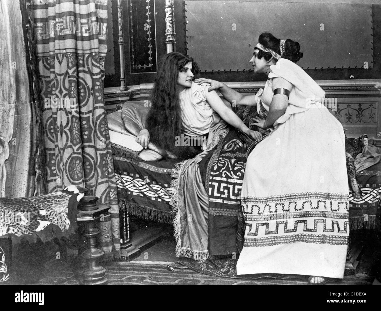 Scene from the 1913 Italian silent film Quo Vadis Stock Photo