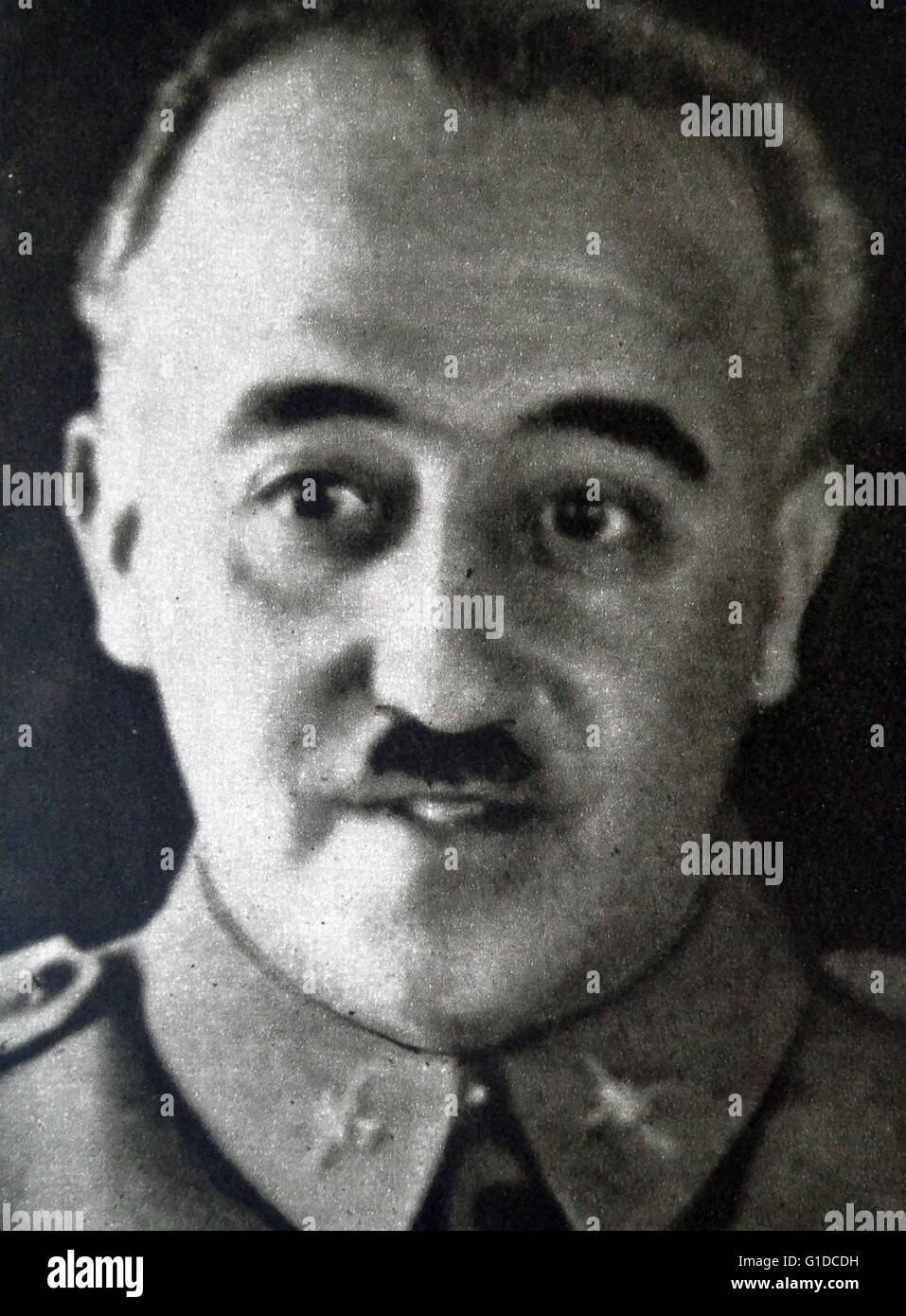 Photographic portrait of Francisco Franco (1892-1975) a Spanish general and the Caudillo of Spain. Dated 20th Century Stock Photo