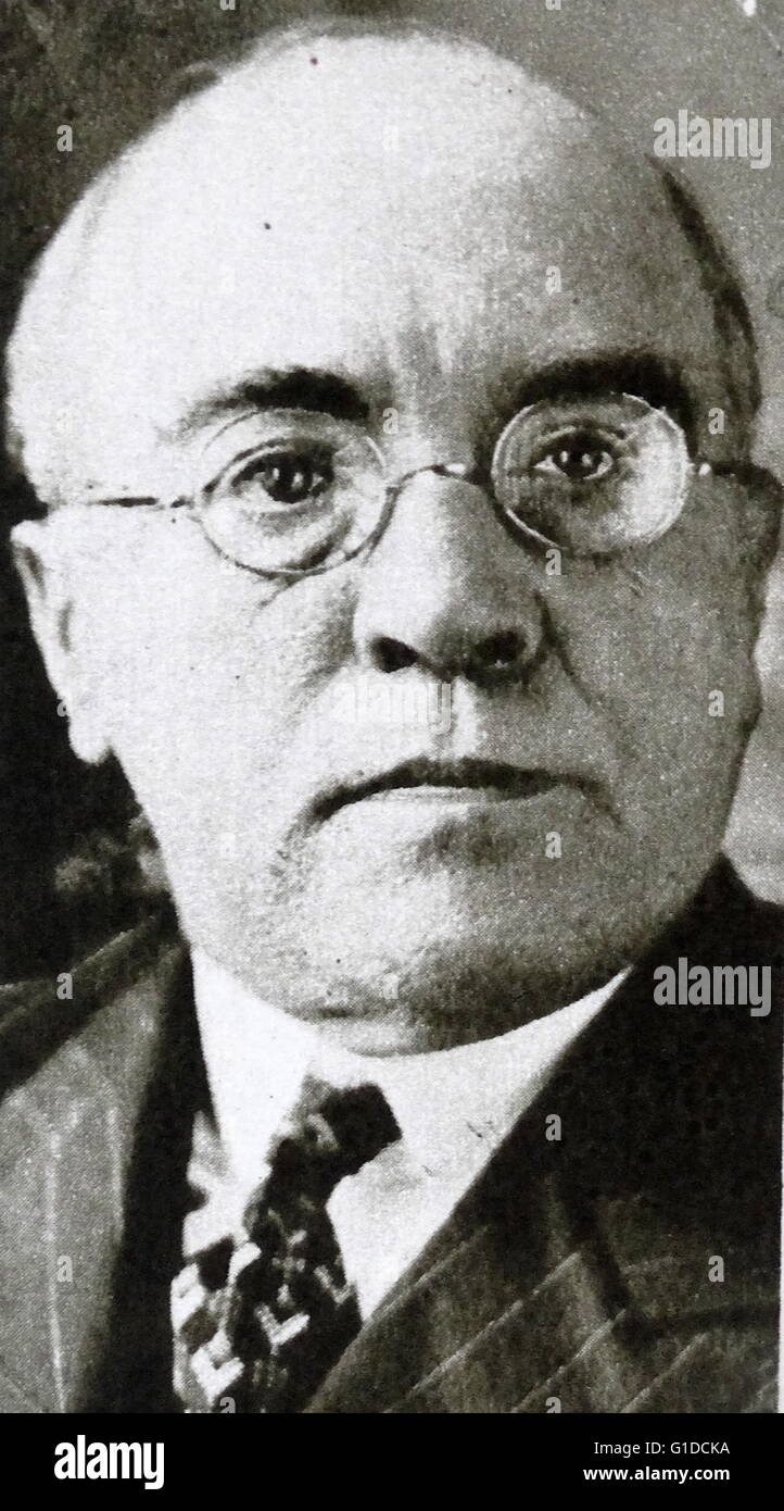 Albert-Pierre Sarraut (1872 – 1962) was a French Radical politician, twice Prime Minister during the Third Republic Stock Photo